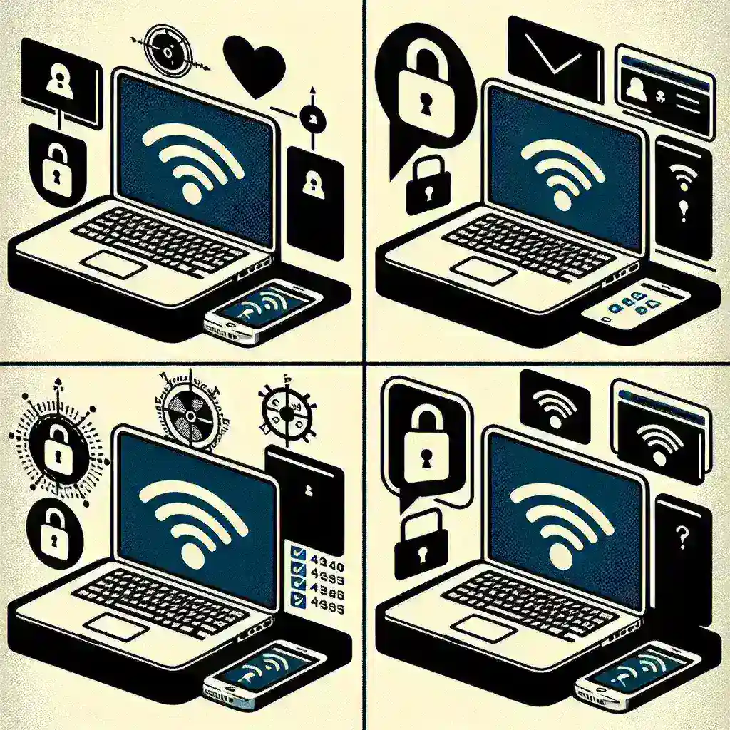 "Ilustrasi cara melihat password WiFi di laptop dan PC dengan langkah-langkah mudah untuk semua model"